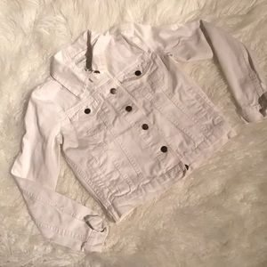 White jean jacket